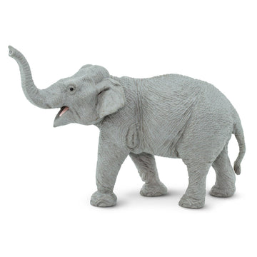 Safari Ltd. Asian Elephant Figurine - Hand-Painted Lifelike 6.5" Model Figure - Educational & Fun Toy for Boys, Girls & Kids Ages 3+