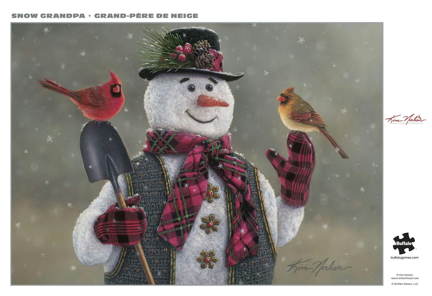 Buffalo Games - Snow Grandpa - 500 Piece Jigsaw Puzzle for Adults