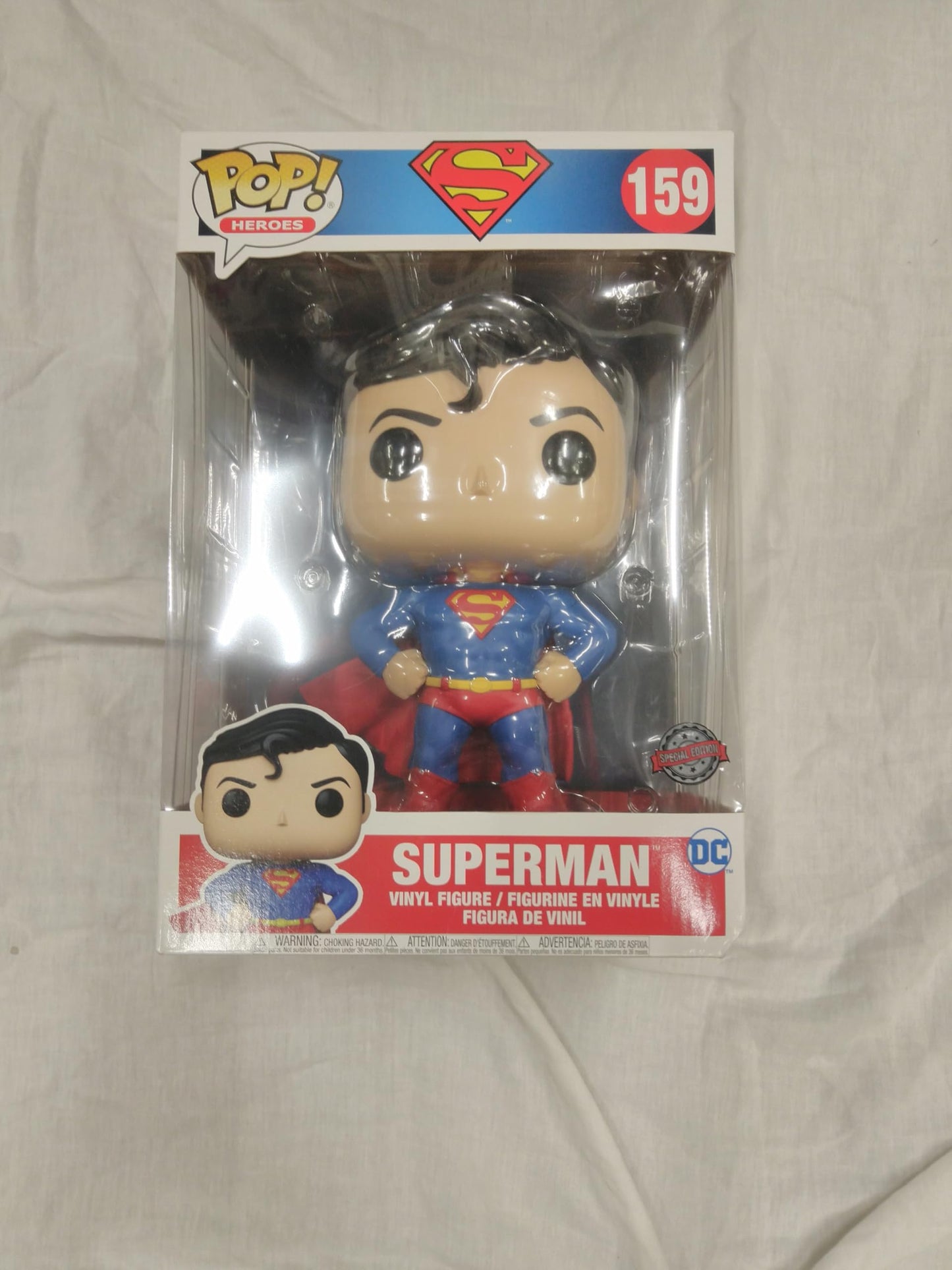 Funko POP! Heroes #159 - Superman [10 inch] Jumbo Sized Pop! Vinyl Figure - Special Edition Exclusive