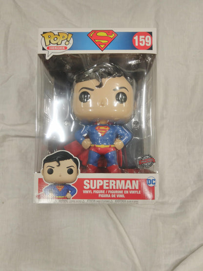 Funko POP! Heroes #159 - Superman [10 inch] Jumbo Sized Pop! Vinyl Figure - Special Edition Exclusive