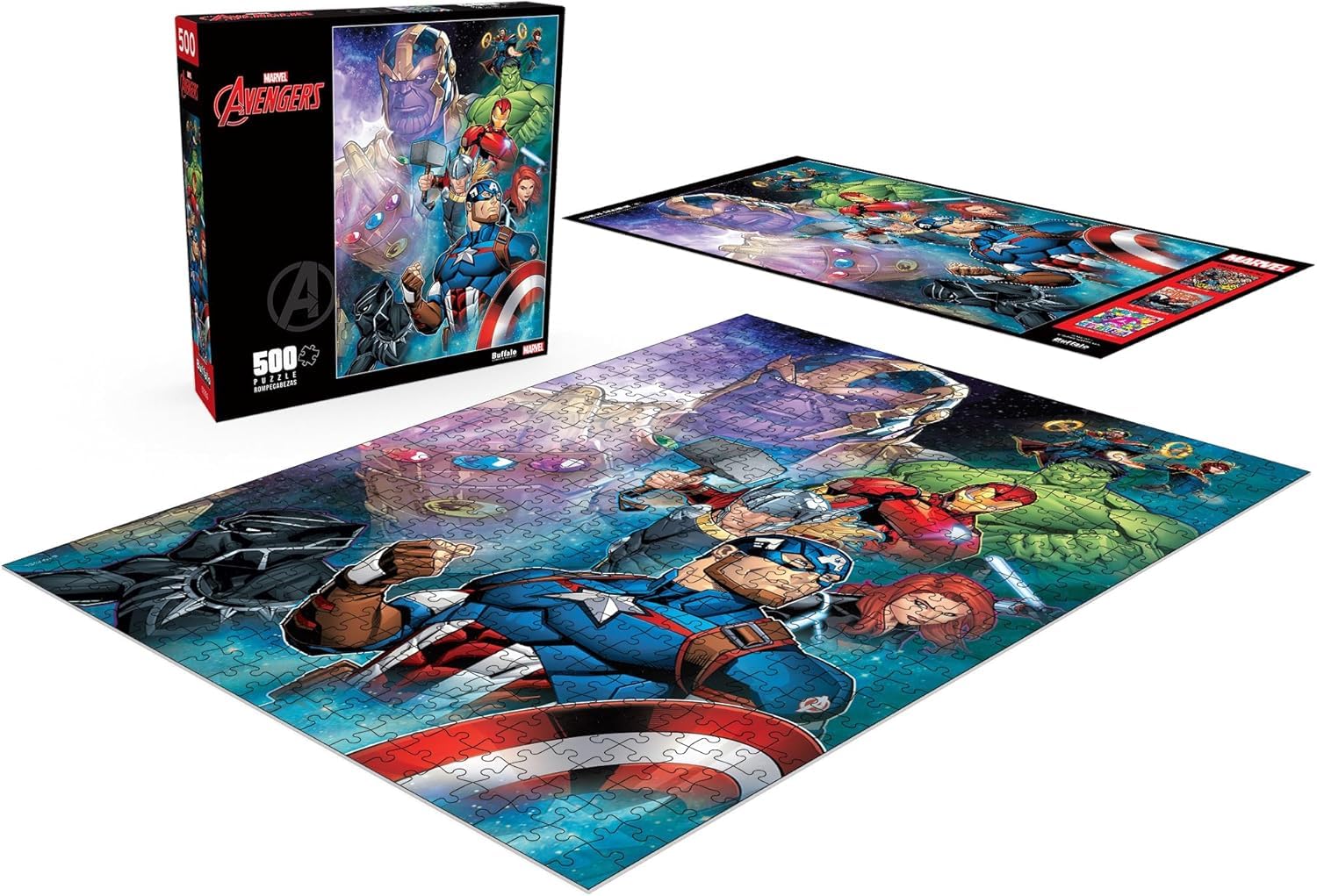 Buffalo Games Marvel Puzzle, Thanos vs Avengers, 500 Piece Jigsaw Puzzle