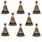 Big Dot of Happiness 70th Milestone Birthday - Cone Happy Birthday Party Hats for Adults - Set of 8 (Standard Size)