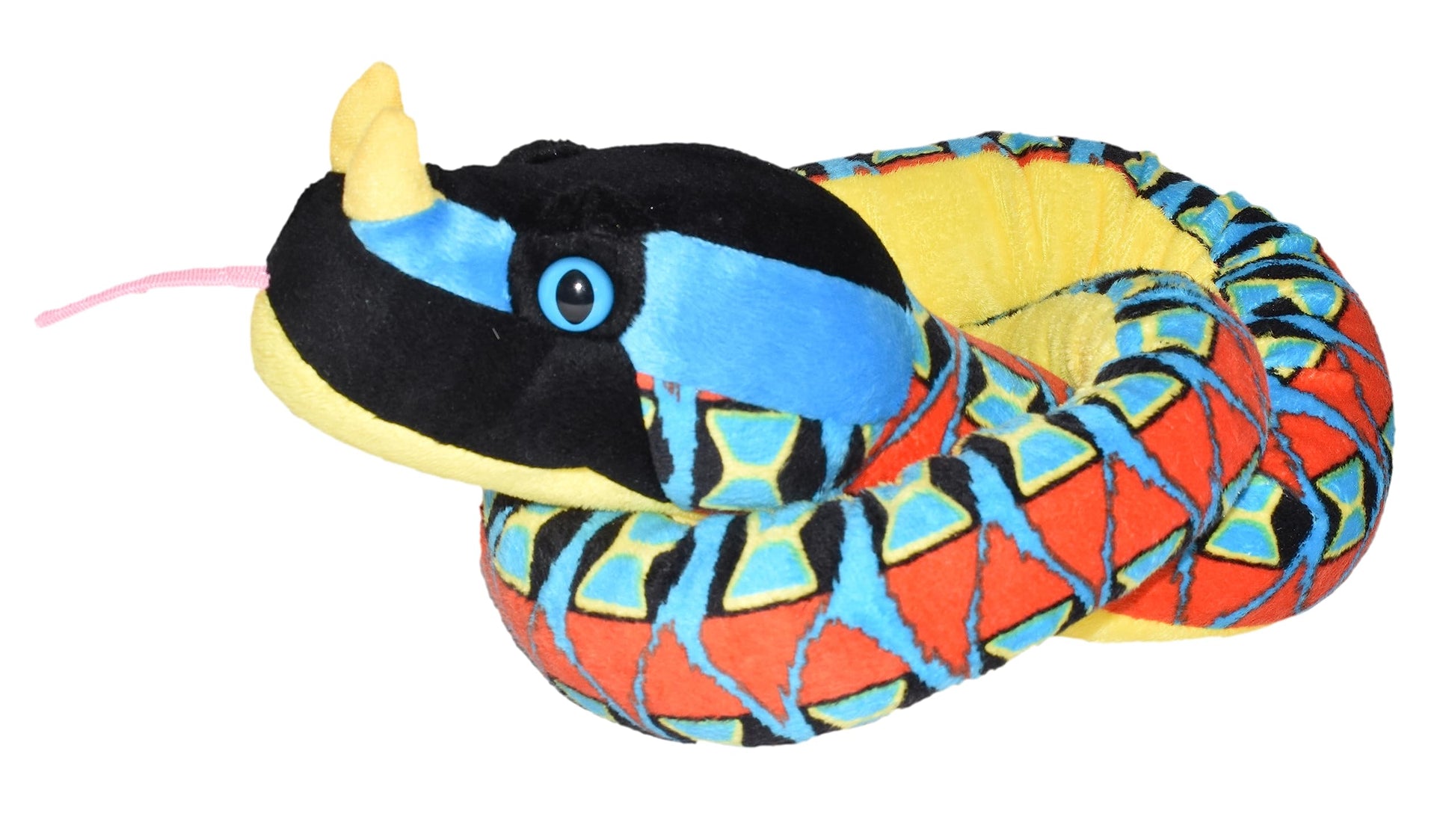 Wild Republic Snakesss Rhino Viper Stuffed Animal - 54"