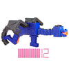 Nerf Minecraft Ender Dragon Blaster, 4-Dart Internal Clip, 12 Elite Foam Darts, Design Inspired by Minecraft Mob in The Game