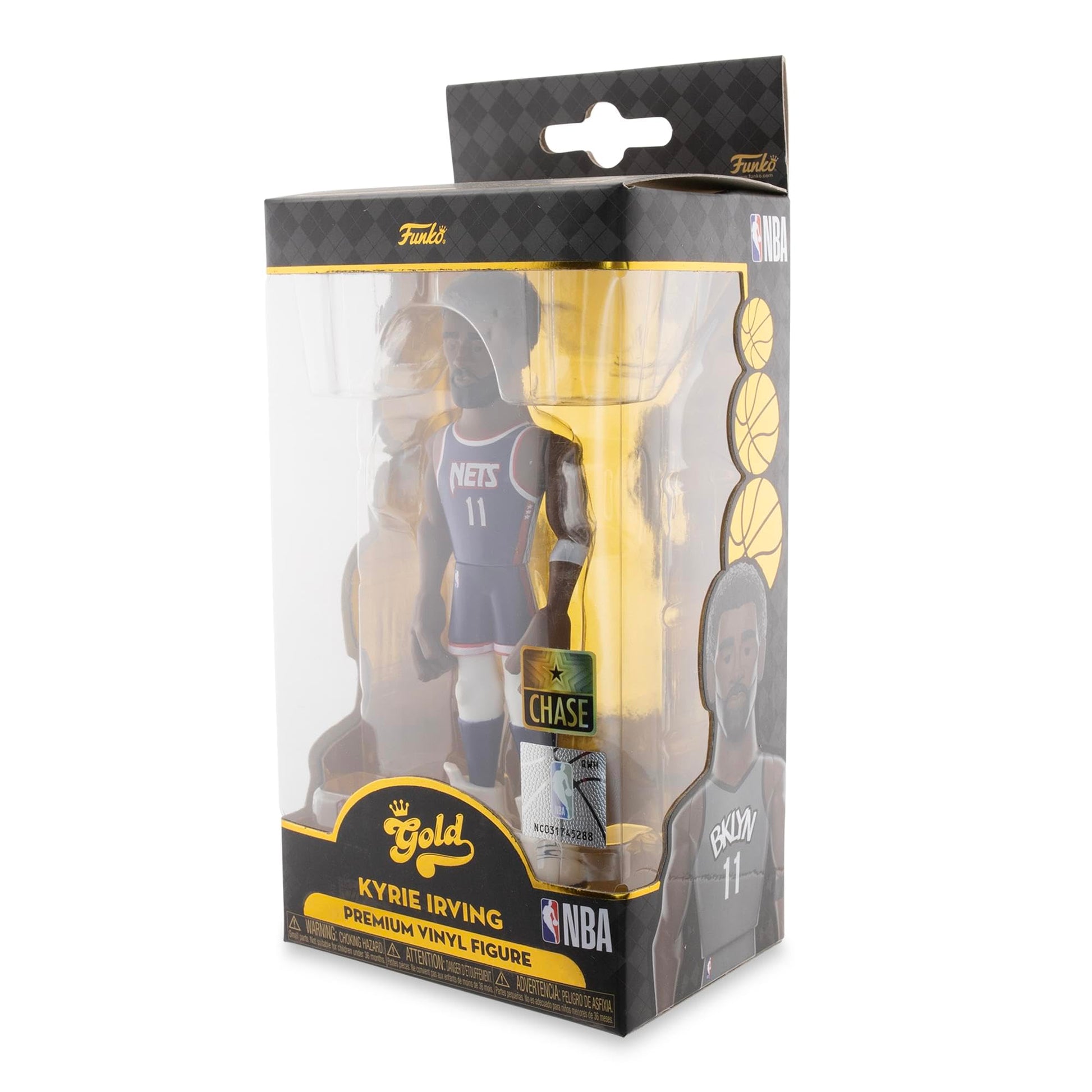 Funko Brooklyn Nets NBA Gold 5 Inch Vinyl Figure | Kyrie Irving Chase