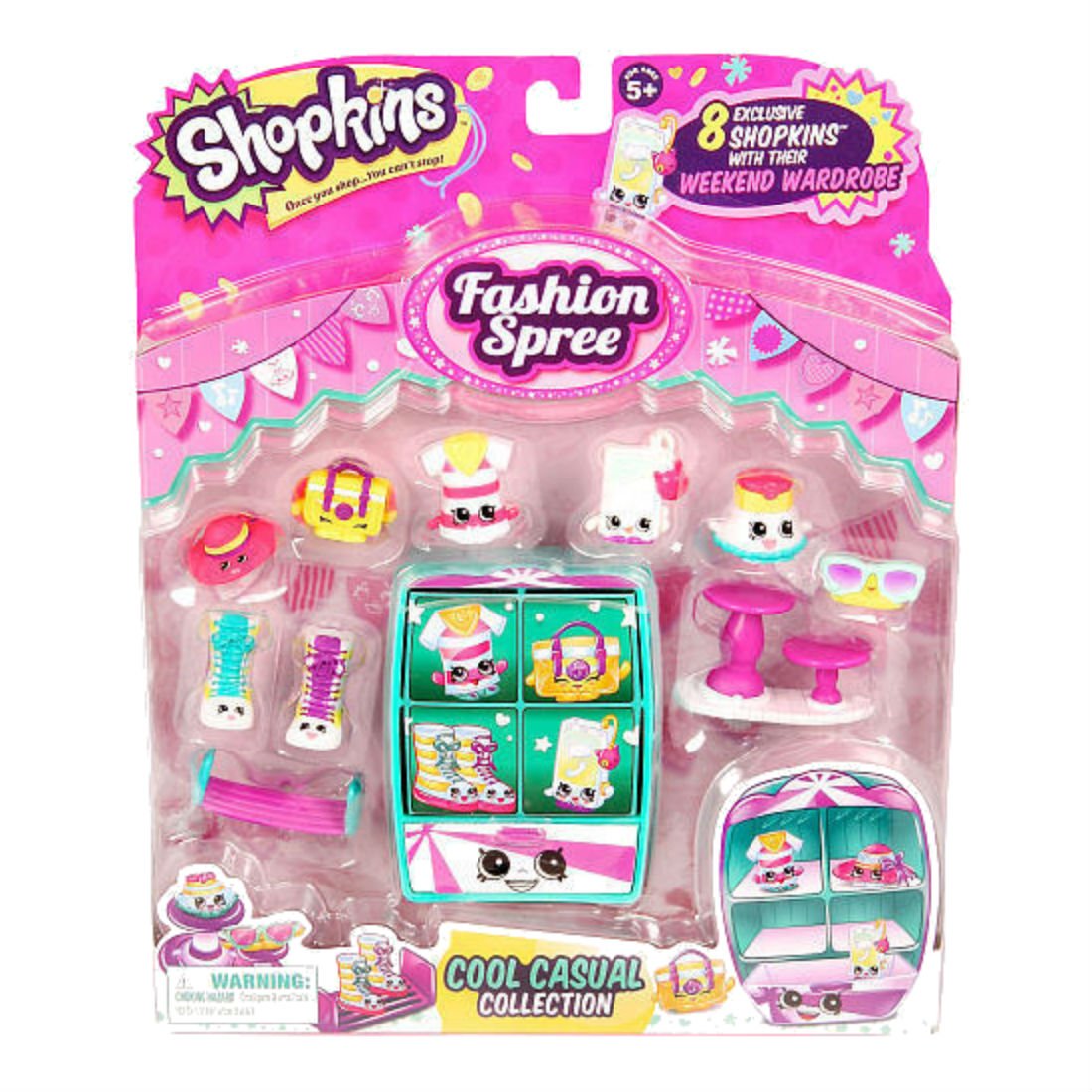 Shopkins Fashion Spree Style 3 Cool and Casual Theme Pack Playset