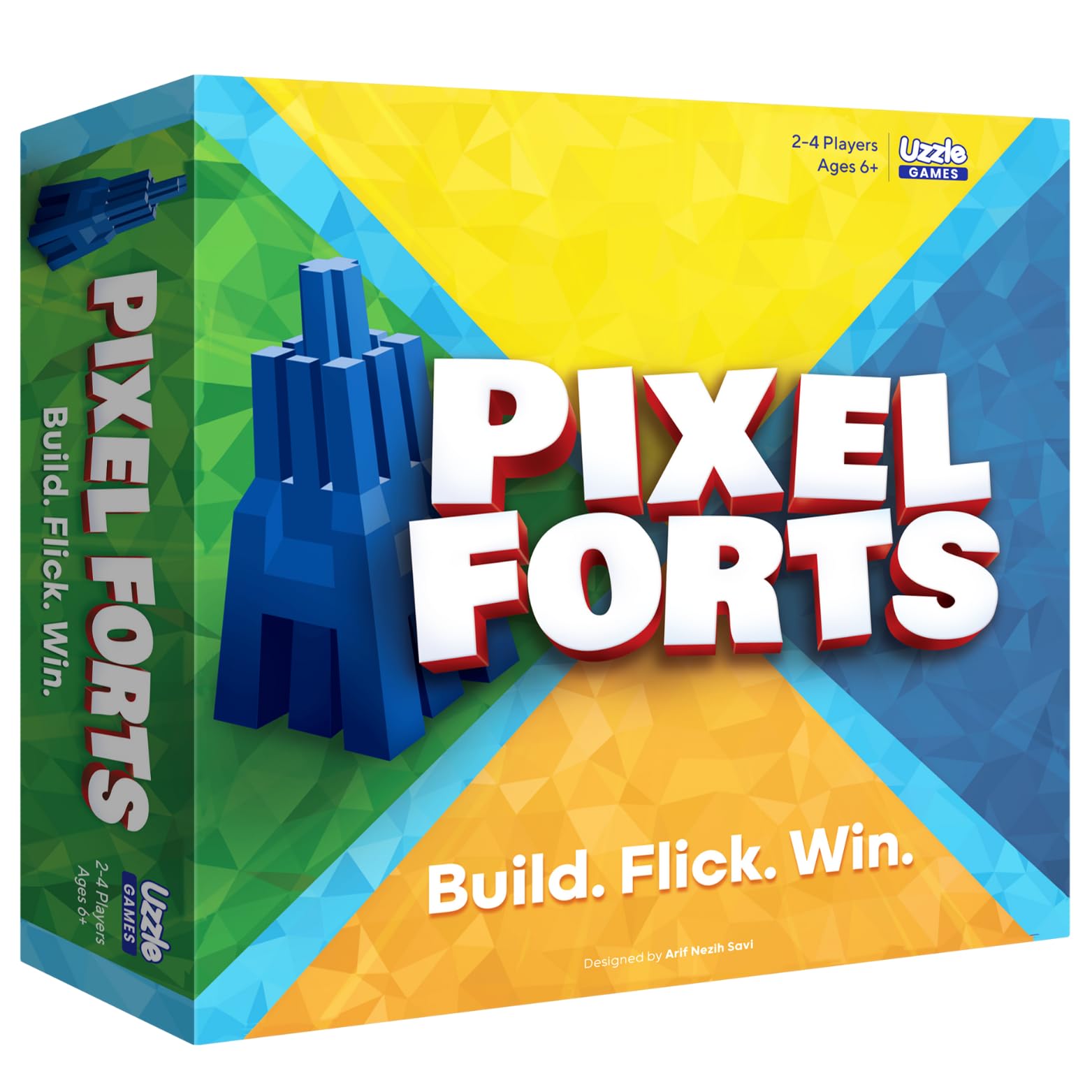 Pixel Forts Board Game by Uzzle Games | Fun Games for Kids (Age 6+), Teens, Family Board Games | Build Your Defense & Protect Your Fort, Interactive