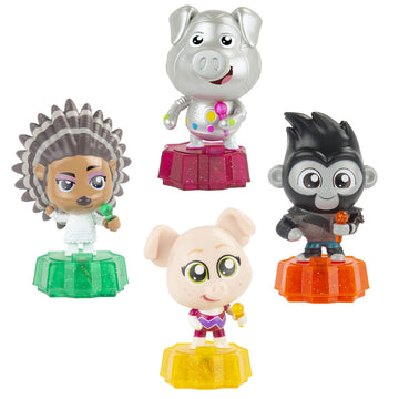 Sing 2: Stage Sparkles Figure Set - Includes Ash, Rosita, Johnny & Gunter [Amazon Exclusive]