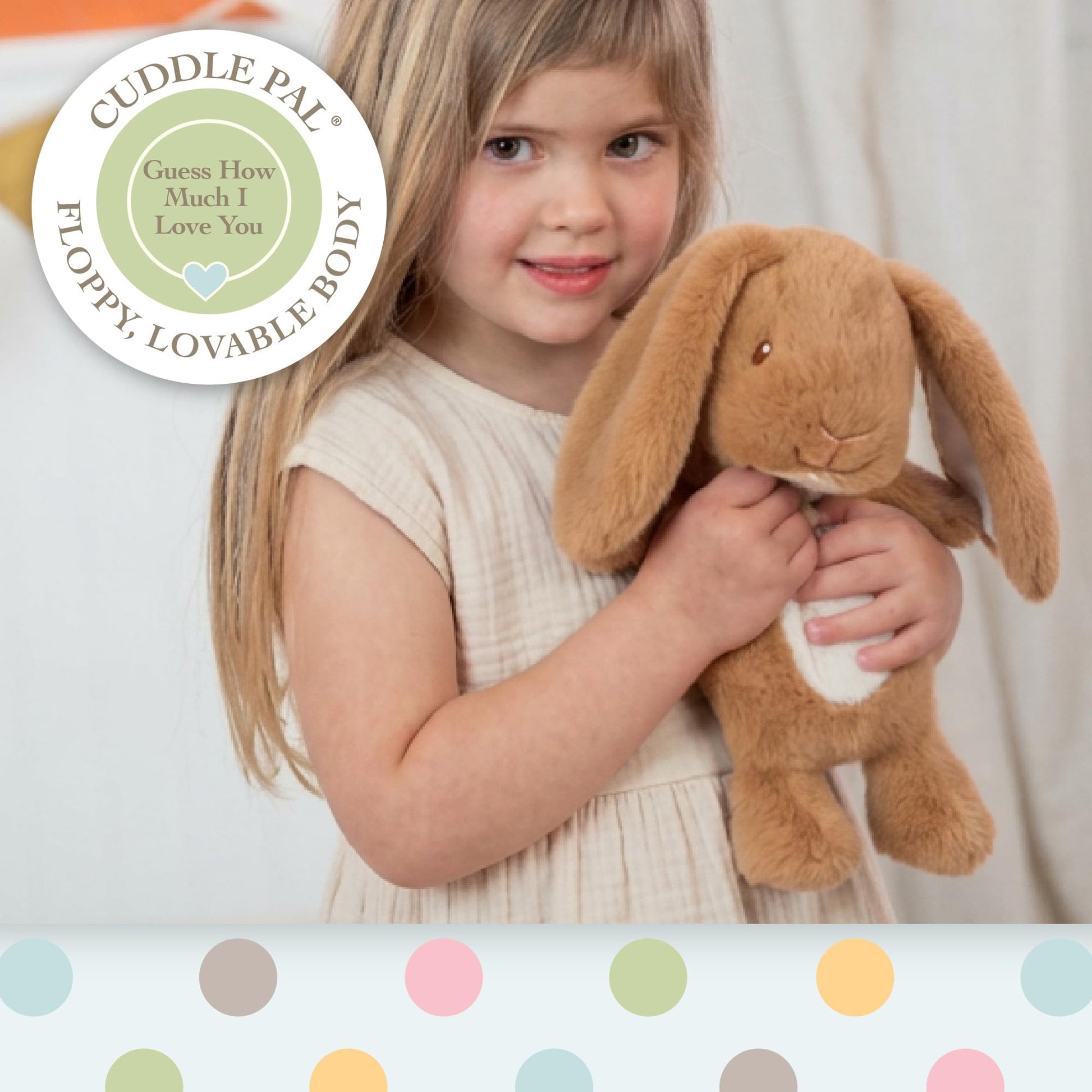 Kids Preferred Cuddle Pal - Guess How Much I Love You Bunny Plush 11 Inch - Stuffed Animal for Babies & Newborn - Baby’s First Plush Blankie