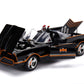 Jada DC Comics 1:18 1966 Classic TV Series Batmobile Light-Up Die-cast Car with 3" Batman and Robin Figures, Toys for Kids and Adults