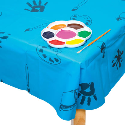 Baker Ross AC773 Blue Table Cover Splash Mat - Pack of 1, Creative Art Supplies for Kids' Crafts, Projects and Children's Craft Room Essential