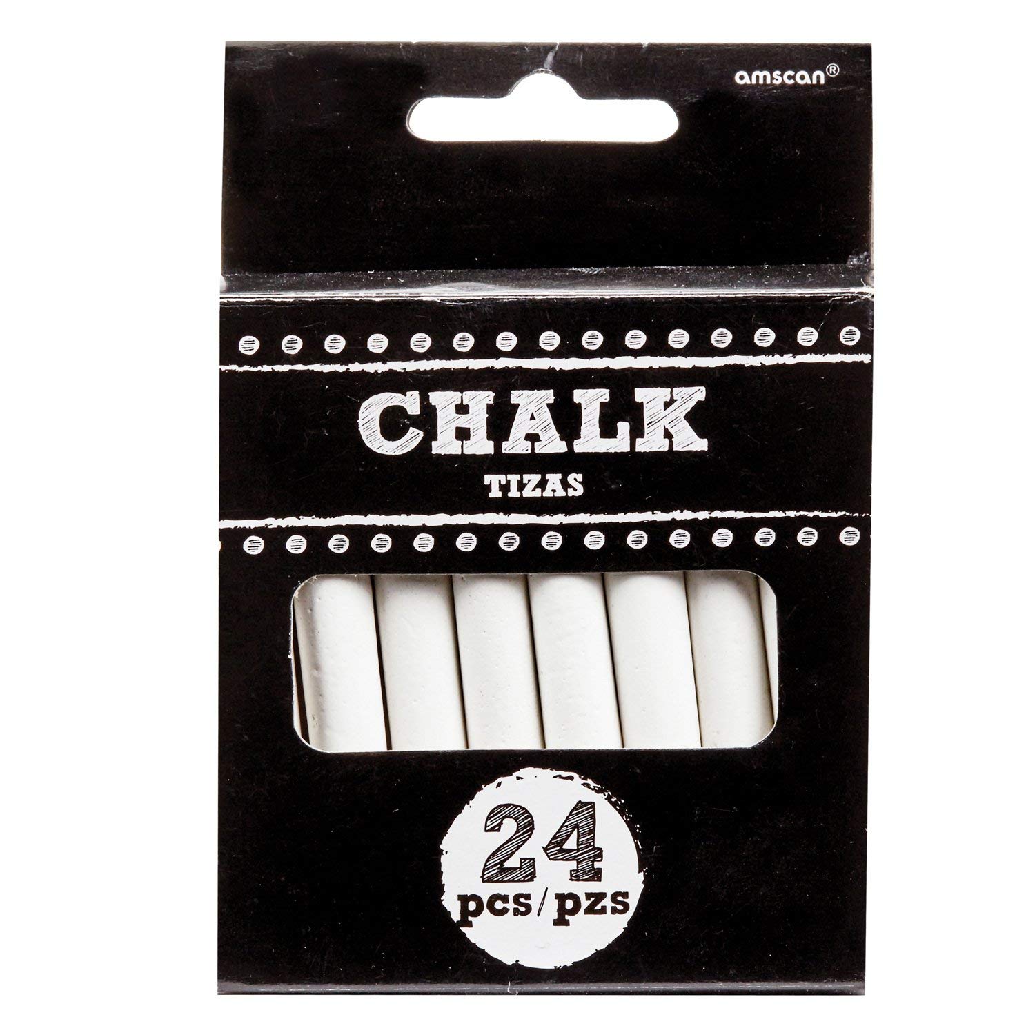 Premium White Chalk Magic - 3" (Pack of 24) | Vibrant, Long-Lasting & Mess-Free Chalk | Perfect for Any Event