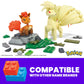 Mega Pokémon Evolution of Vulpix 2 Figures (Vulpix and Ninetals) 145 Building Blocks, Toy +7 Years (Mattel HTH79)