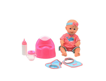Dream Collection, Drink & Wet Baby Doll with Training Potty - Lifelike Baby Doll and Accessories for Realistic Pretend Play, Hard Body - 14”