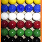 Big Game 30 Solid Color Replacement Marbles Wahoo Aggravation, Dirty Marbles Board Game 14mm Glass 9/16"