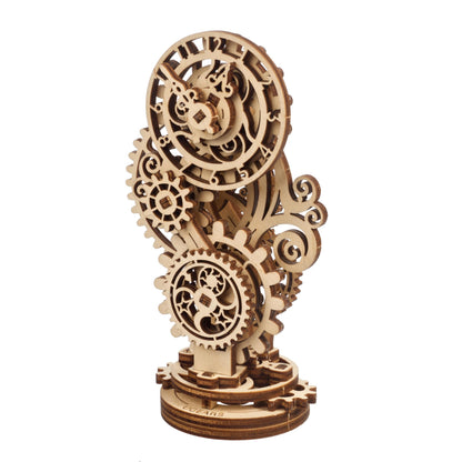 UGEARS Steampunk Clock 3D Wooden Puzzles for Adults - Wooden Model Kits for Adults Mechanical Build a Clock Kit Steampunk Decor Clocks Puzzle Brain