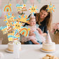 Here Comes The Son Centerpiece Sticks Here Comes The Son Baby Shower Decorations 24Pcs Sun Table Toppers Sunshine Baby Shower Supplies Boho Sun