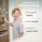 Gale Tots Magnetic Letters and Numbers for Kids, 135 Neutral Aesthetic Premium EVA Foam Alphabet Magnets for Fridge, Color-Coded Vowels, Uppercase