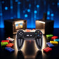 Black Dollhouse Model Gamepad Model Gamepad Dollhouse Wireless Game Controller Dollhouses Decoration 1:12 Dollhouses Décor