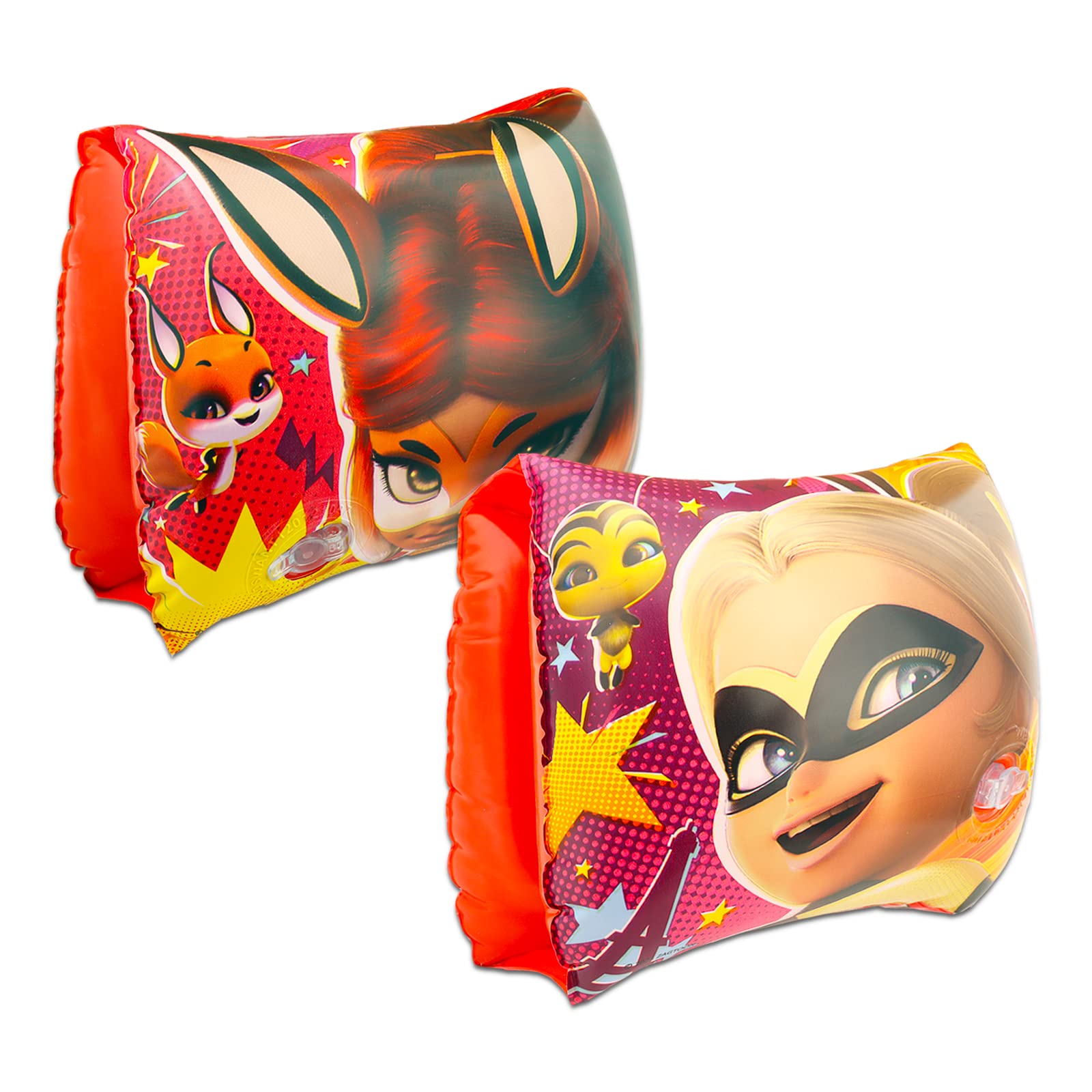 Miraculous Ladybug Pool Toys Set - Gift Bundle with Inflatable Arm Floaties, Goggles, Stickers, More | Miraculous Ladybug Beach Toys