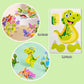 Lovyan 100PCS Educational 3D Cartoon Puzzle for Kids - Insects, Dinosaurs, Animals, Vehicles Themed 3D DIY Cardboards for Boys & Girls Gift Party