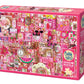 Cobble Hill 1000 Piece Puzzle - Rainbow Collection: Pink - Sample Poster Included