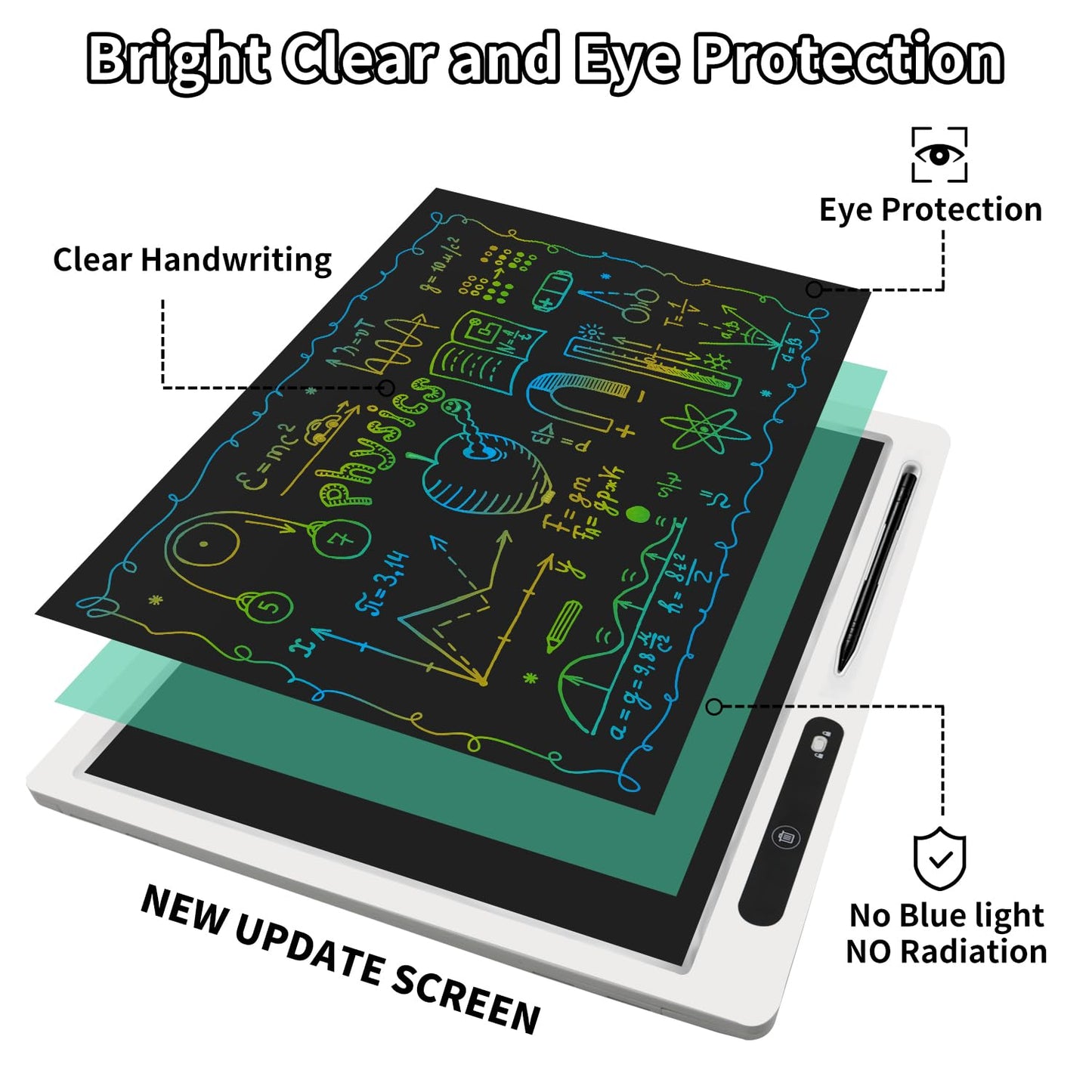 SUREKUO 22 Inch LCD Writing Tablet - Premium Film Technology