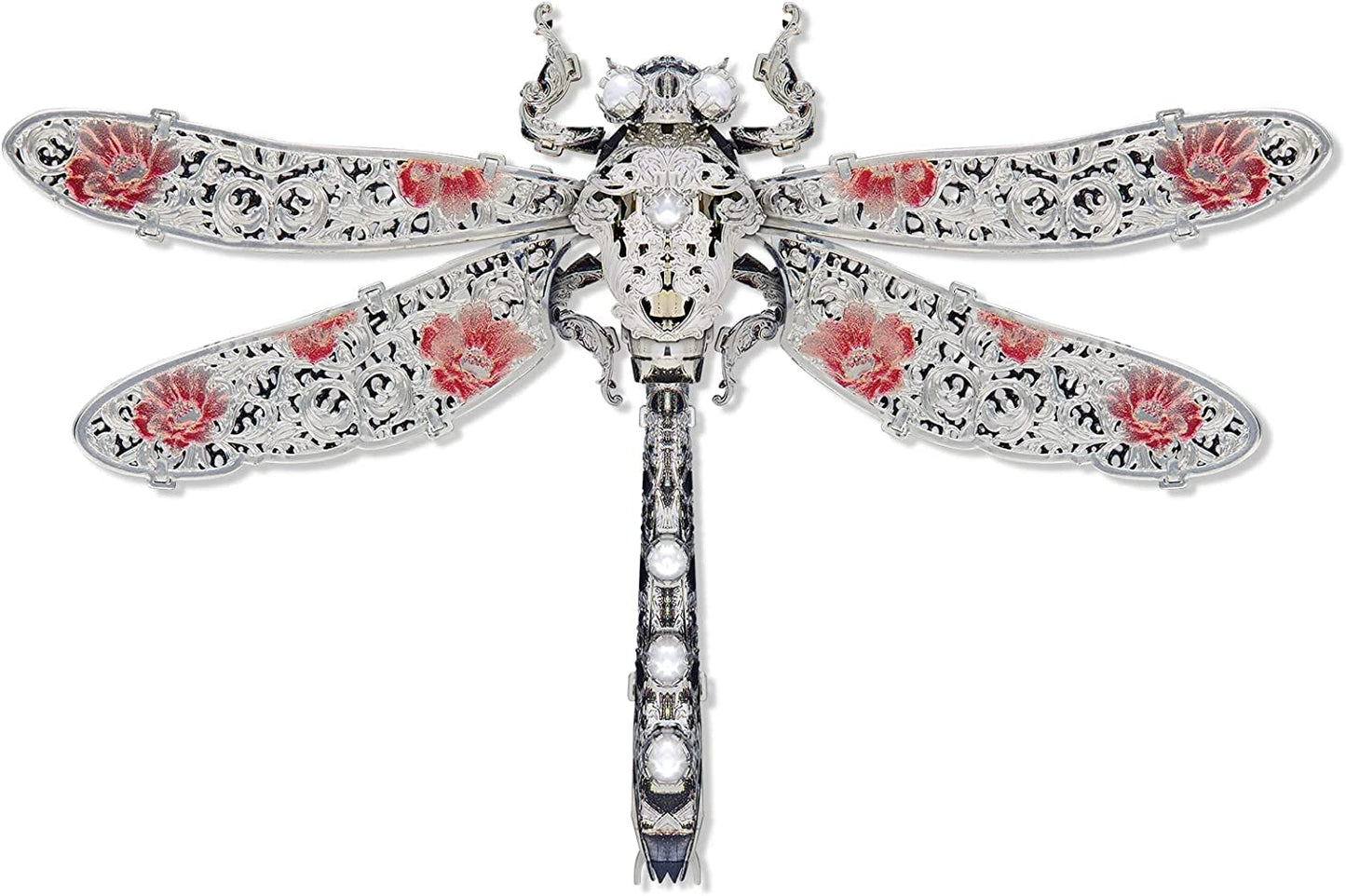 JOMIOD 3D Metal Puzzle, Dragonfly Metal Model Kits, Insect Themed Animal Fashion Brooch Assembling DIY 3D Puzzles to Build, 3D Model Building Kits
