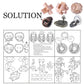Brain Teaser Puzzle for Adults Puzzles Metal Hole Lock Adult Educational Toy Jigsaw IQ Puzzle?6 Pack? (Silver)