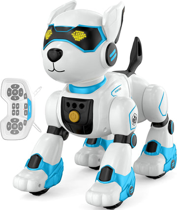 Robot Dog for Kids, Remote Control Dog with Voice Touch Interaction and lmitation Show, Programmable Gesture Sensing Dog Robot, Singing, Dancing