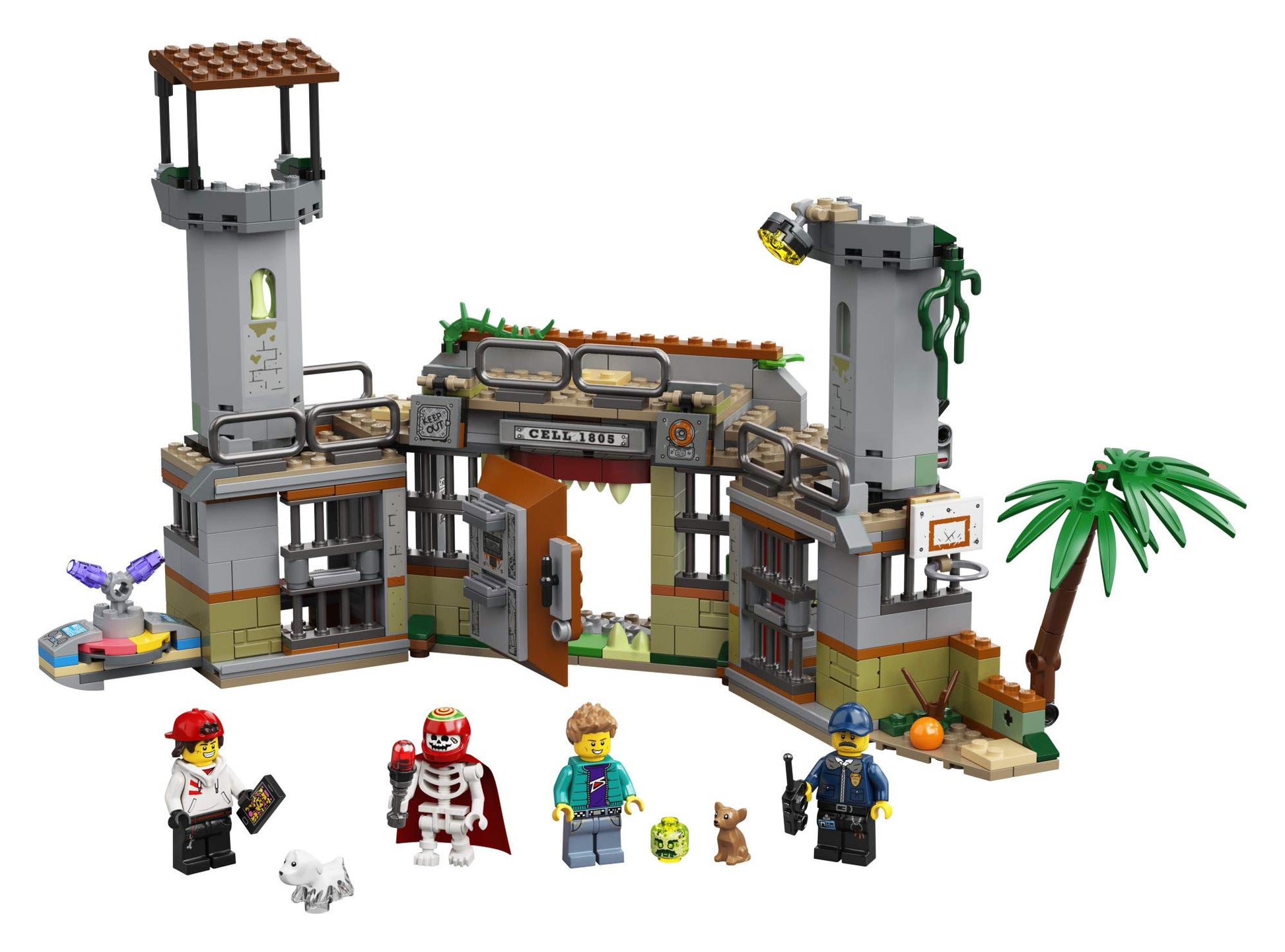 LEGO Hidden Side Newbury Abandoned Prison 70435, Augmented Reality App-Driven Ghost Hunting Toy, Includes Jack, Rami, El Fuego and Nate Lockem
