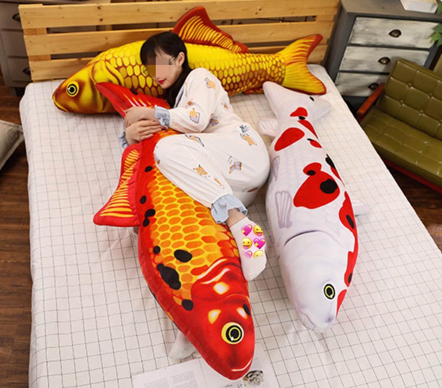 XIYUAN Simulation Fish Plush Toy/ToyPillow/Stuffed Animal Toy, Used for Home Decoration Gifts, (31.5 inches / 80 cm) Toy Pillow