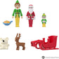 Polly Pocket x Elf Collaboration Compact, Micro Dolls and Holiday Theme Playset, 6 Themed Accessories, Buddy, Santa, & Papa Elf Figures