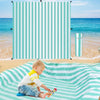 2 in 1 Beach Puddle/Beach Mat,6.5 x 6.5 ft Beach Pool with 8 Bags Waterproof Carrying Bag,Waterproof and Skin-Friendly Material Beach Puddle Green