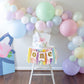 Pastel Rainbow High Chair Banner 1st Birthday