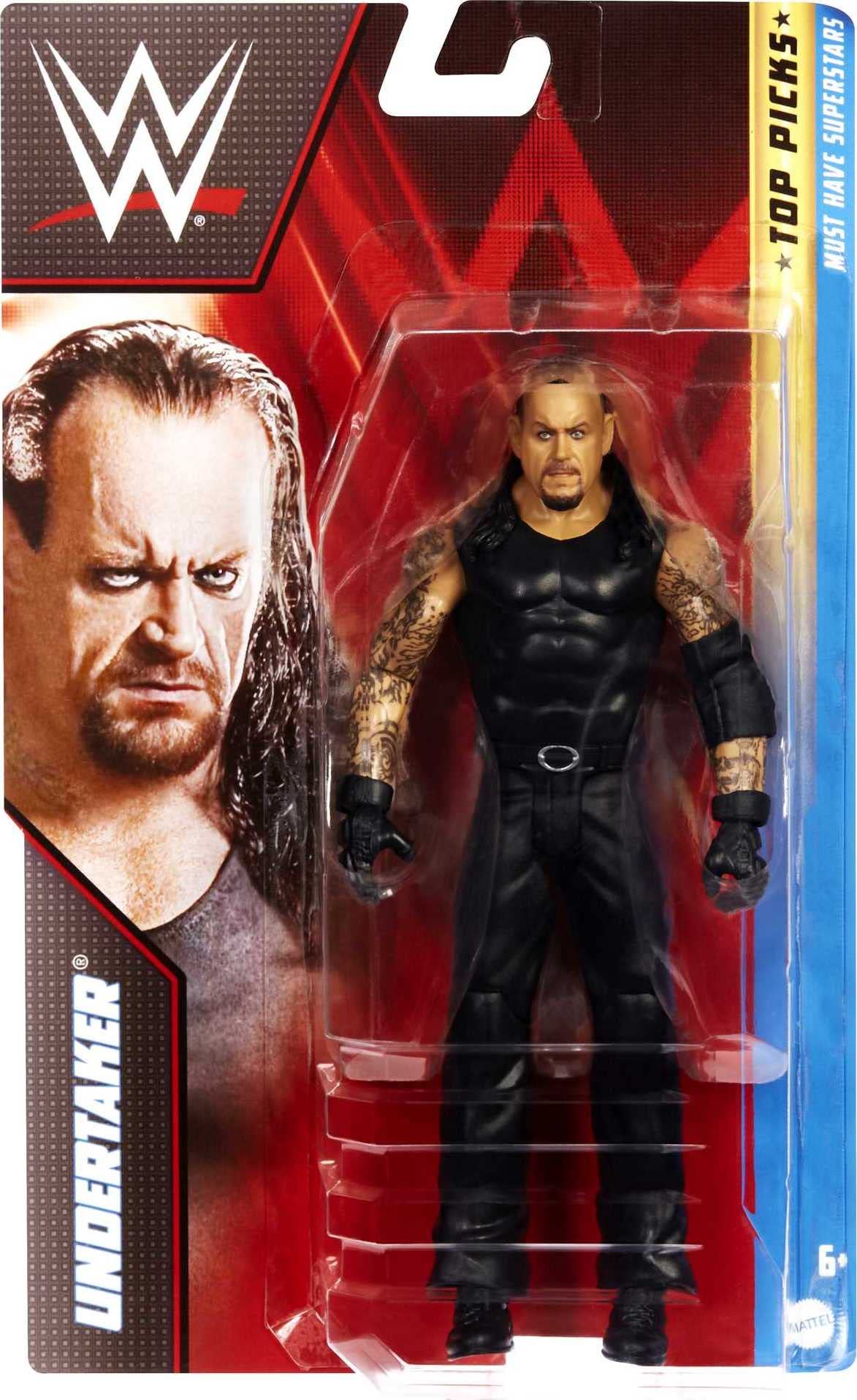 WWE Undertaker Top Picks Action Figures, 6-inch Posable Collectible & Gift for Ages 6 Years Old & Up