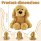Furvana The Golden Retriever Plush, Dogs Stuffed Animals, 10" Golden Retriever Stuffed Animal, Ideal Christmas Animal Gift for Toddlers, Kids & Teens