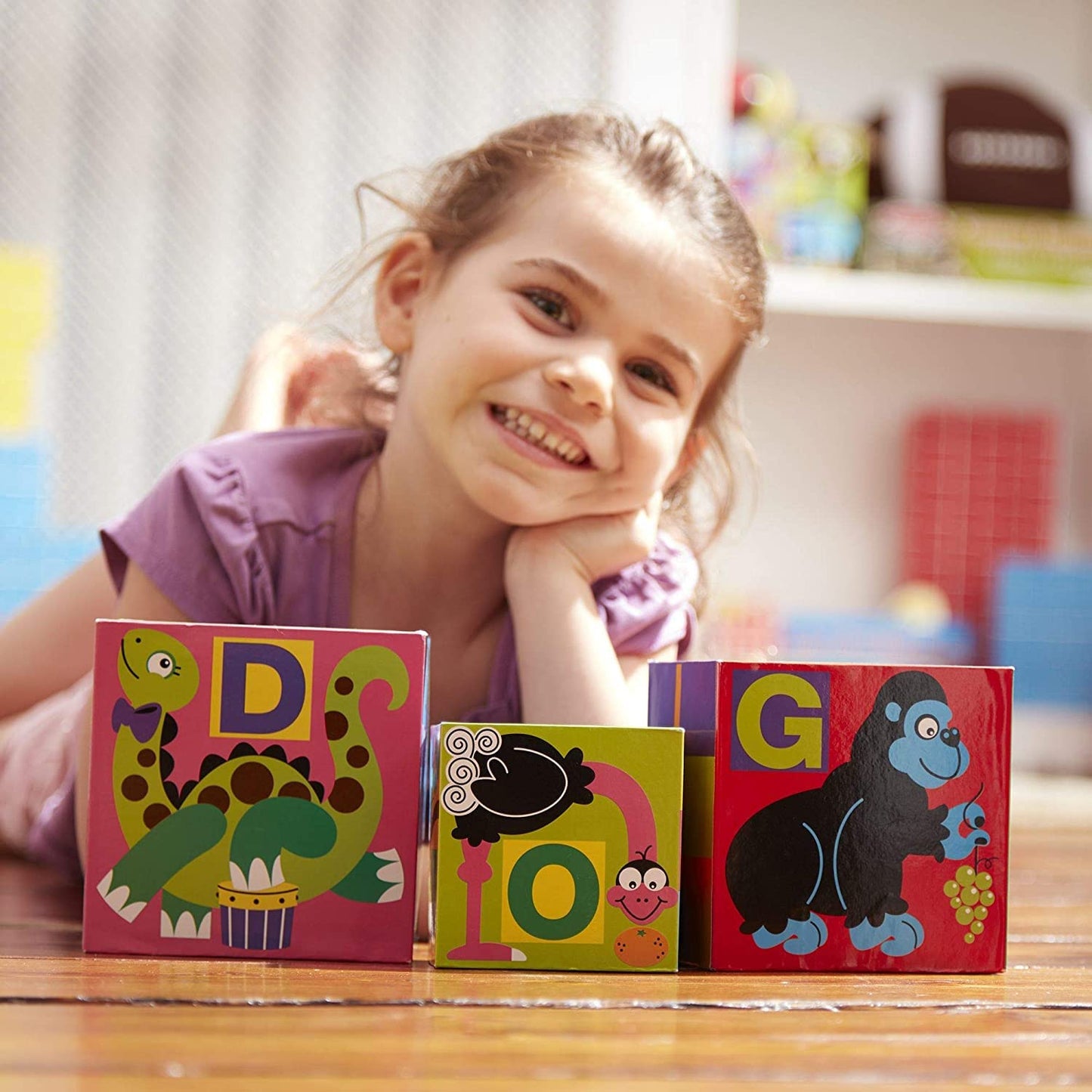 Melissa & Doug Alphabet Nesting and Stacking Blocks