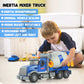 ANJARU Big Cement Mixer Truck Toys Engineering car Lights Sounds,Friction Powered Push car?Go Construction Vehicles Toddlers Boys Toy and Girl Gift