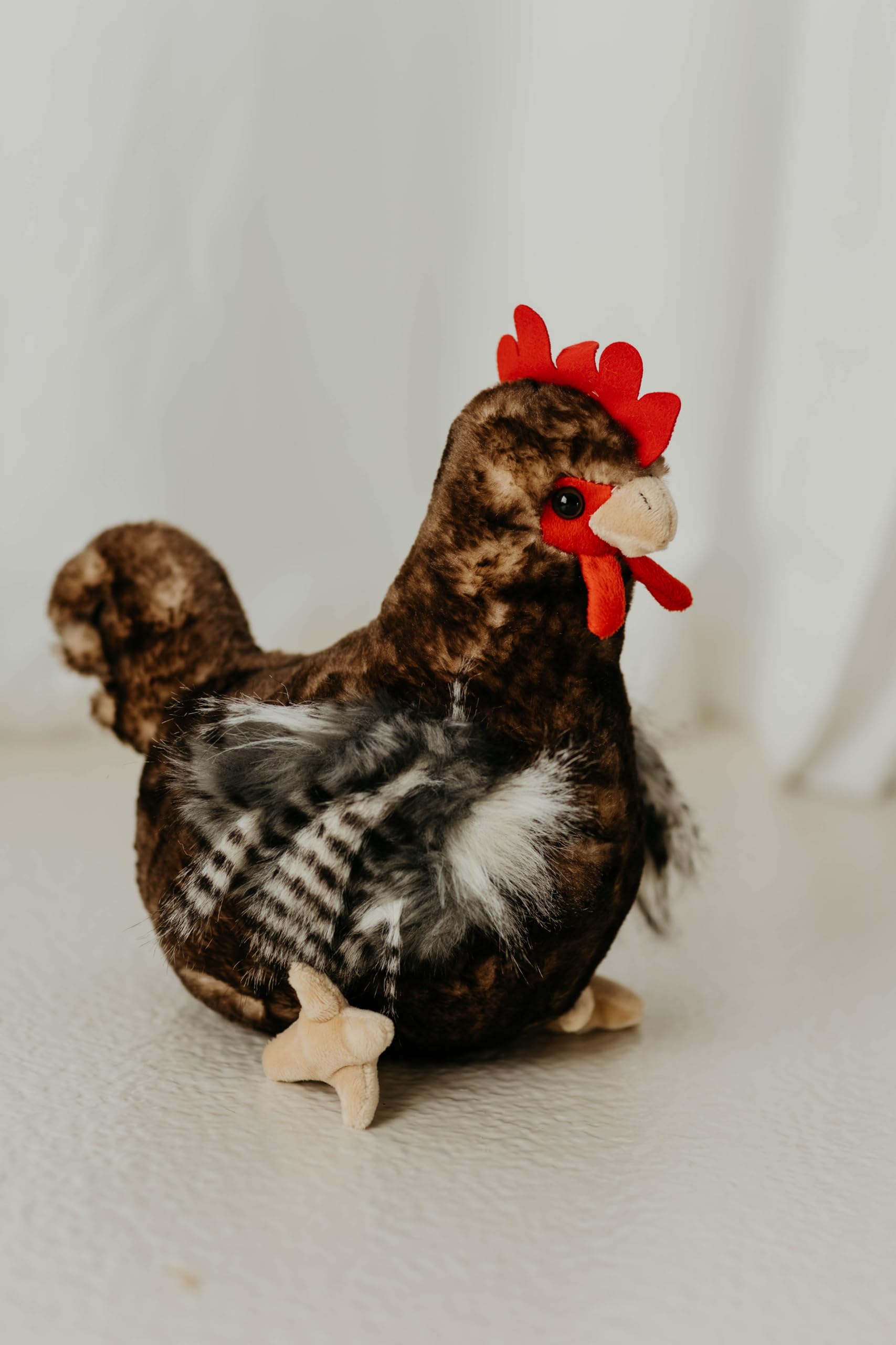 The Petting Zoo Chicken Stuffed Animal Plushie, Gifts for Kids, Wild Onez Farm Animals, Chicken Plush Toy 12 inches