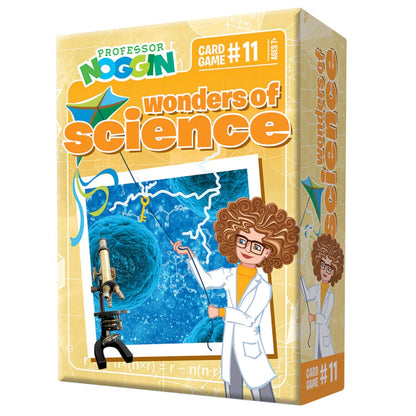 Outset Media Professor Noggin's Wonders of Science Trivia Card Game - an Educational Based Card Game for Kids - Trivia, True or False, and Multiple