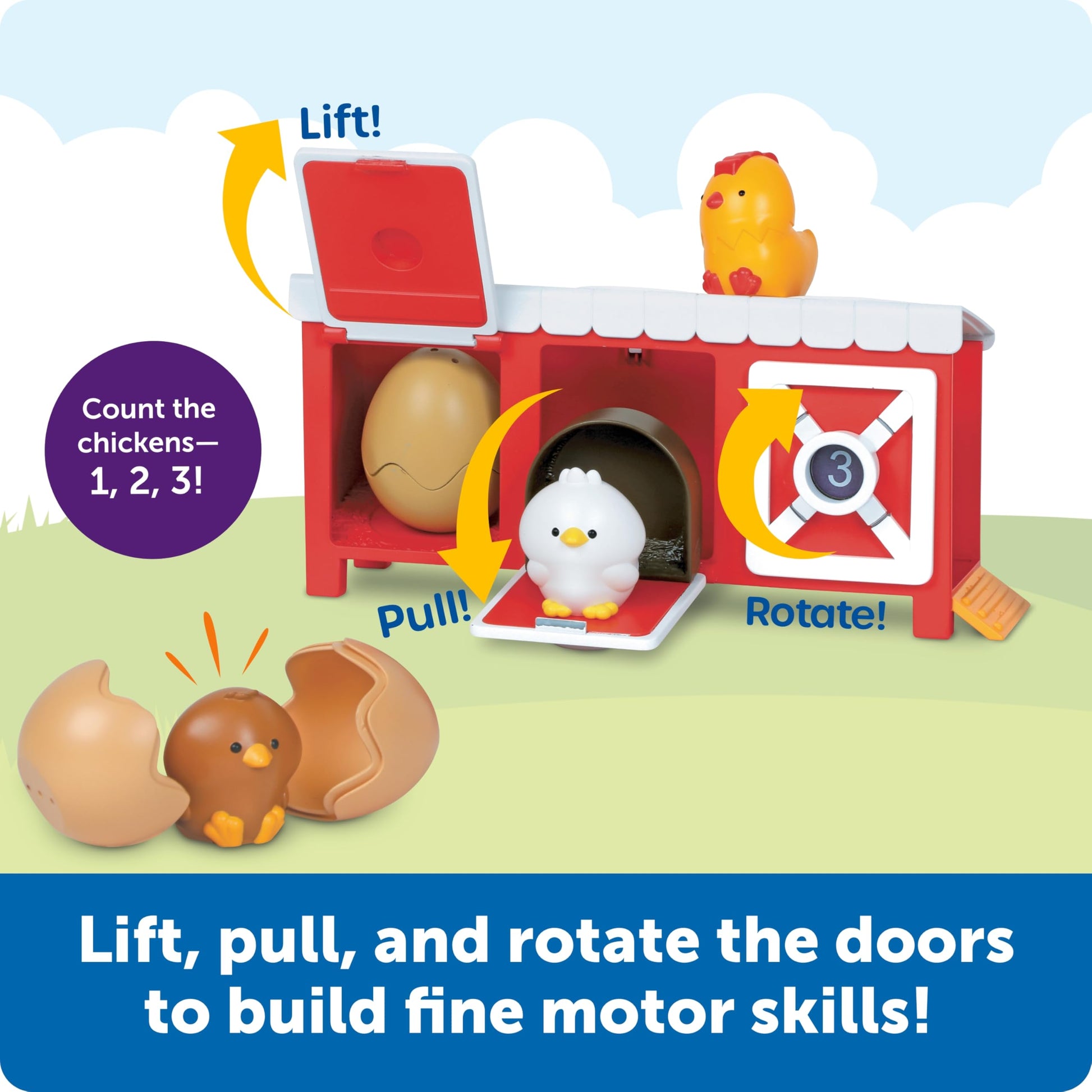 Learning Resources Peeksville Hide & Cheep Chicken Coop