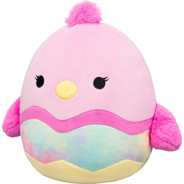 Squishmallows Original 8in Empressa the Pink Chick in Tie-Dye Egg - Official Jazwares Plush (Little)