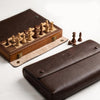 15 Inch Walnut Magnetic Chess Board Set for Adults Kids Wooden Chess, Folding Portable Travel Chess Game for Tournament Professional Beginner