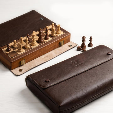 15 Inch Walnut Magnetic Chess Board Set for Adults Kids Wooden Chess, Folding Portable Travel Chess Game for Tournament Professional Beginner