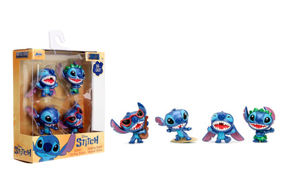 Jada Disney Stitch Metalfigs 4-Pack - Die-Cast Figures, 2.5" Scale