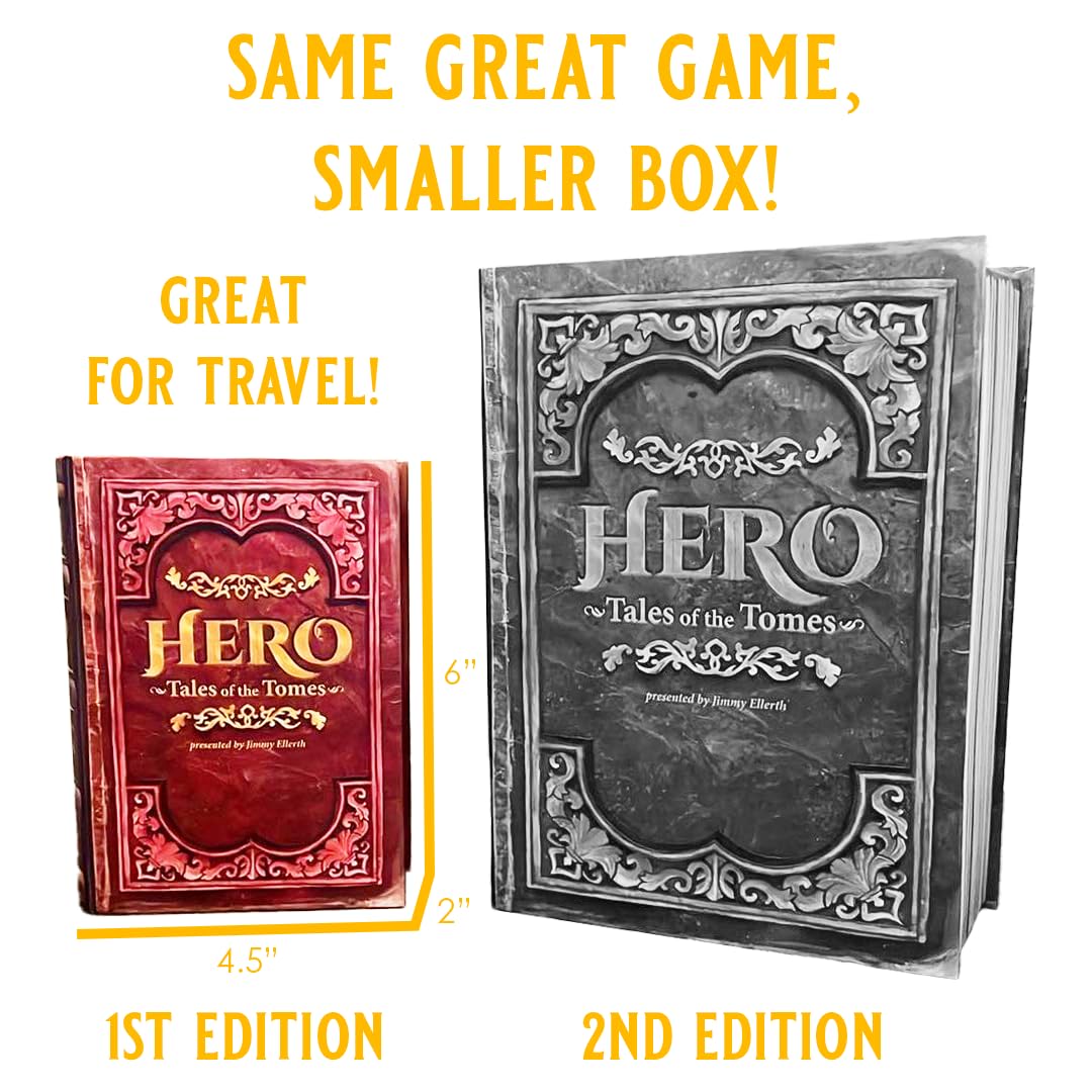 Hero: Tales of the Tomes 1st Edition - Fantasy Strategy Card Game by Tomekeeper Entertainment, Shared Deck, No Deck Building, 2-5 Players, Ages 14+