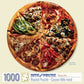 Bits and Pieces - Pizza Pie Round Jigsaw Puzzle for Adults - 300 or 1000 Pieces - 20” Diameter - Fun Food Puzzle with Realistic Toppings (1000 Piece