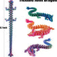 TBOLINE 4 Pack 3D Printed Dragons 8.7'', Flexible Articulated 3D Printer Dragon toys, Animals Fidget Toy Dinosaur Eggs for 5-7 4-6 8-12, Christmas