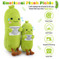 Sprinqdawin Emotional Plush Pickle,Pickle Stuffed Animal-20” Plushies Cucumber Stuffed Animal with Positive Warm Words,Kawaii Plush Toy Vegetable